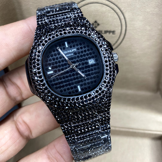 Patek Philippe Men’s Iced Out Watch – High-End Luxury Timepiece